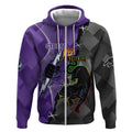 Personalised Storm And Panthers Rugby 2024 Zip Hoodie Go Champions Grand Final Dynamic Style