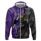 Personalised Storm And Panthers Rugby 2024 Zip Hoodie Go Champions Grand Final Dynamic Style