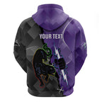 Personalised Storm And Panthers Rugby 2024 Zip Hoodie Go Champions Grand Final Dynamic Style