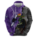 Personalised Storm And Panthers Rugby 2024 Zip Hoodie Go Champions Grand Final Dynamic Style