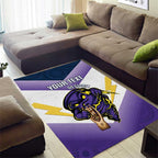 Personalised Storm Rugby 2024 Area Rug Mascot With Trophy Go Champions Aboriginal Art