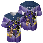 Personalised Storm Rugby 2024 Baseball Jersey Mascot With Trophy Go Champions Aboriginal Art