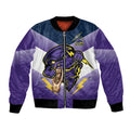 Personalised Storm Rugby 2024 Bomber Jacket Mascot With Trophy Go Champions Aboriginal Art