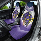 Personalised Storm Rugby 2024 Car Seat Cover Mascot With Trophy Go Champions Aboriginal Art