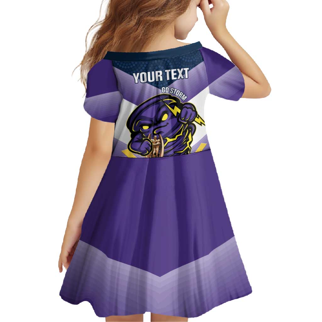 Personalised Storm Rugby 2024 Family Matching Off Shoulder Maxi Dress and Hawaiian Shirt Mascot With Trophy Go Champions Aboriginal Art