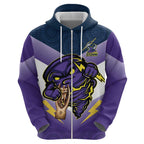 Personalised Storm Rugby 2024 Hoodie Mascot With Trophy Go Champions Aboriginal Art