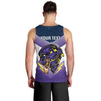 Personalised Storm Rugby 2024 Men Tank Top Mascot With Trophy Go Champions Aboriginal Art