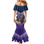 Personalised Storm Rugby 2024 Mermaid Dress Mascot With Trophy Go Champions Aboriginal Art