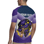 Personalised Storm Rugby 2024 Rugby Jersey Mascot With Trophy Go Champions Aboriginal Art