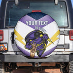 Personalised Storm Rugby 2024 Spare Tire Cover Mascot With Trophy Go Champions Aboriginal Art