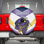 Personalised Storm Rugby 2024 Spare Tire Cover Mascot With Trophy Go Champions Aboriginal Art