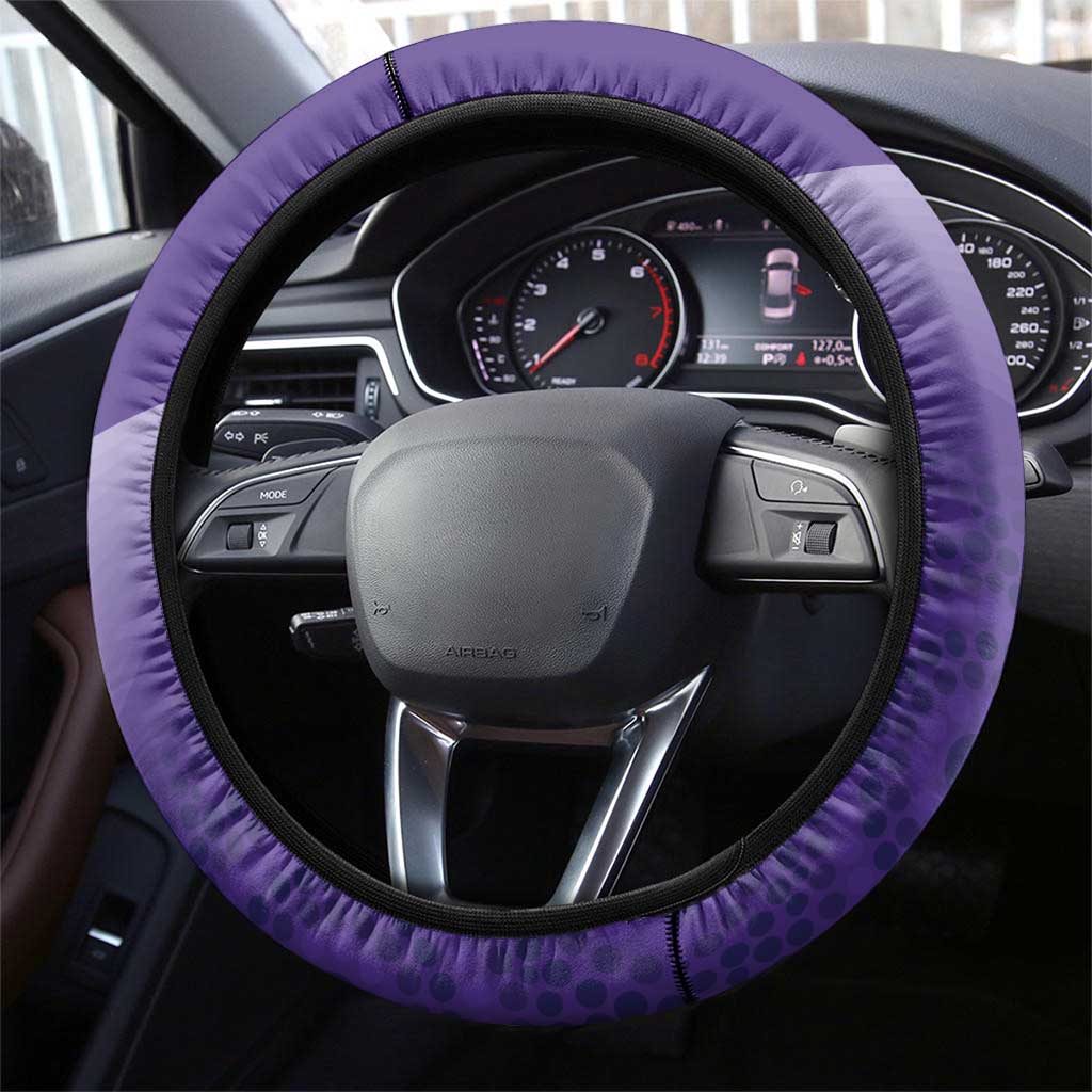 Storm Rugby 2024 Steering Wheel Cover Mascot With Trophy Go Champions Aboriginal Art