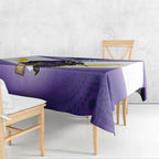 Personalised Storm Rugby 2024 Tablecloth Mascot With Trophy Go Champions Aboriginal Art