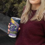 Personalised Storm Rugby 2024 Tumbler Cup Mascot With Trophy Go Champions Aboriginal Art