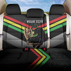 Personalised Panthers Rugby 2024 Back Car Seat Cover Mascot With Trophy Go Champions Aboriginal Art