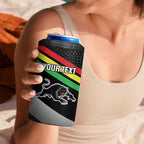 Personalised Panthers Rugby 2024 4 in 1 Can Cooler Tumbler Mascot With Trophy Go Champions Aboriginal Art