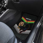 Personalised Panthers Rugby 2024 Car Mats Mascot With Trophy Go Champions Aboriginal Art