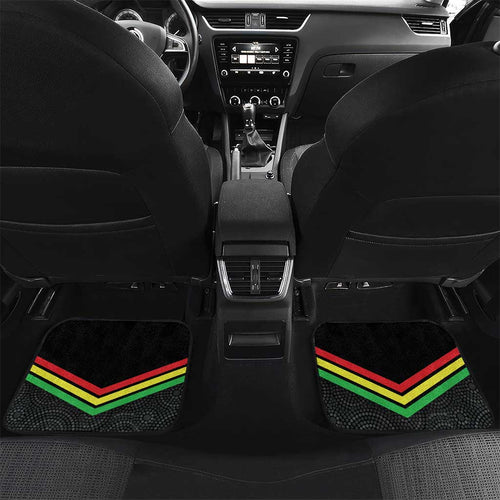 Personalised Panthers Rugby 2024 Car Mats Mascot With Trophy Go Champions Aboriginal Art