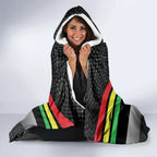 Personalised Panthers Rugby 2024 Hooded Blanket Mascot With Trophy Go Champions Aboriginal Art