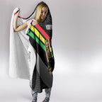 Personalised Panthers Rugby 2024 Hooded Blanket Mascot With Trophy Go Champions Aboriginal Art
