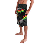 Personalised Panthers Rugby 2024 Lavalava Mascot With Trophy Go Champions Aboriginal Art