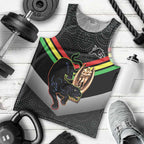 Personalised Panthers Rugby 2024 Men Tank Top Mascot With Trophy Go Champions Aboriginal Art