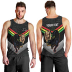 Personalised Panthers Rugby 2024 Men Tank Top Mascot With Trophy Go Champions Aboriginal Art