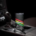 Personalised Panthers Rugby 2024 Skinny Tumbler Mascot With Trophy Go Champions Aboriginal Art