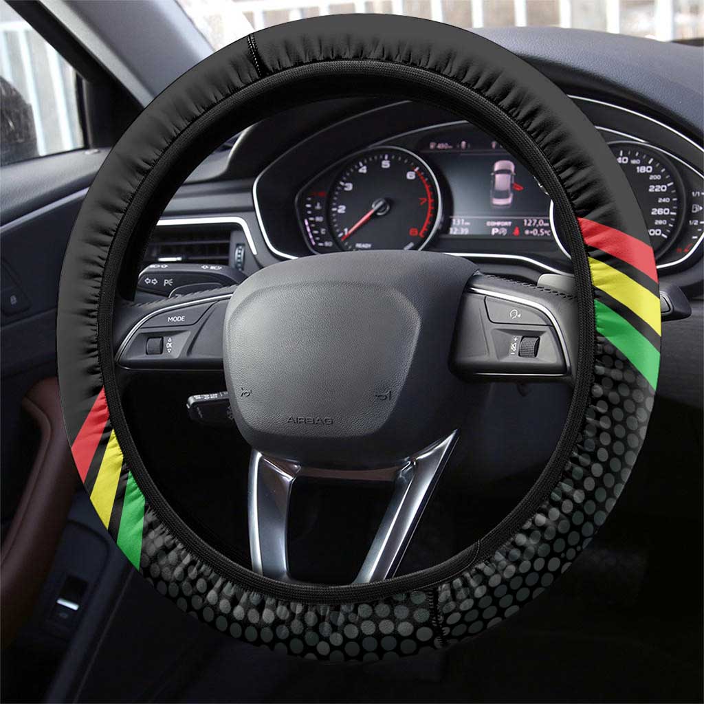 Panthers Rugby 2024 Steering Wheel Cover Mascot With Trophy Go Champions Aboriginal Art
