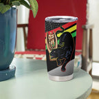 Personalised Panthers Rugby 2024 Tumbler Cup Mascot With Trophy Go Champions Aboriginal Art