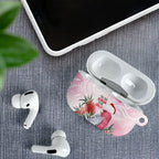 Pink Galah Christmas Australia AirPods Case Watercolor Painting Aboriginal Art