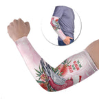 Pink Galah Christmas Australia Arm Sleeves Watercolor Painting Aboriginal Art