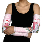 Pink Galah Christmas Australia Arm Sleeves Watercolor Painting Aboriginal Art