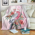 Pink Galah Christmas Australia Blanket Watercolor Painting Aboriginal Art