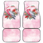 Pink Galah Christmas Australia Car Mats Watercolor Painting Aboriginal Art