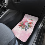 Pink Galah Christmas Australia Car Mats Watercolor Painting Aboriginal Art