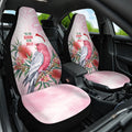 Pink Galah Christmas Australia Car Seat Cover Watercolor Painting Aboriginal Art