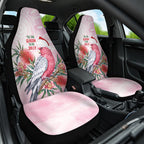 Pink Galah Christmas Australia Car Seat Cover Watercolor Painting Aboriginal Art