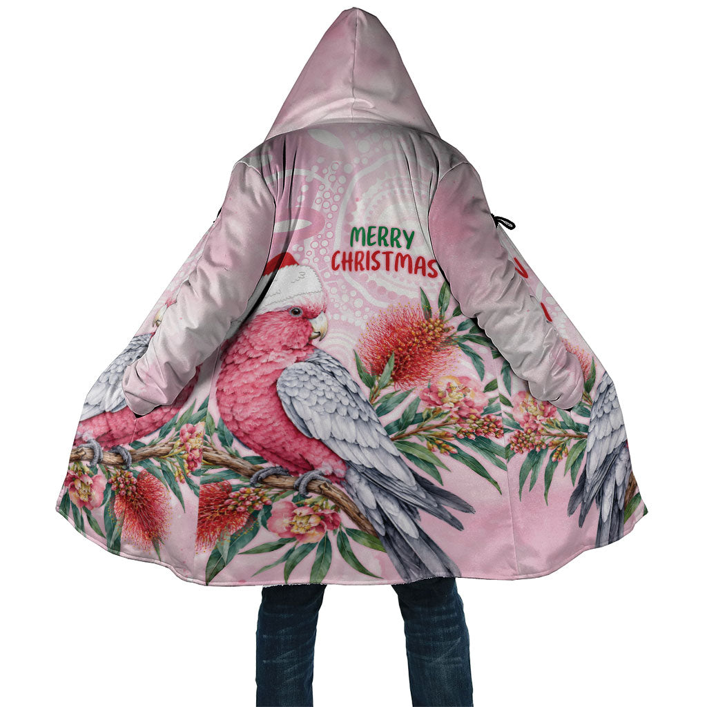 Pink Galah Christmas Australia Cloak Watercolor Painting Aboriginal Art
