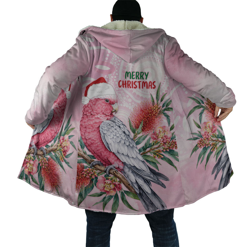 Pink Galah Christmas Australia Cloak Watercolor Painting Aboriginal Art