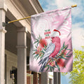 Pink Galah Christmas Australia Garden Flag Watercolor Painting Aboriginal Art