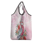 Pink Galah Christmas Australia Grocery Bag Watercolor Painting Aboriginal Art