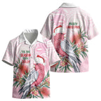 Pink Galah Christmas Australia Kid Hawaiian Shirt Watercolor Painting Aboriginal Art