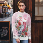Pink Galah Christmas Australia Ugly Christmas Sweater Watercolor Painting Aboriginal Art