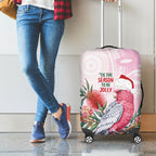 Pink Galah Christmas Australia Luggage Cover Watercolor Painting Aboriginal Art