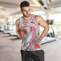 Pink Galah Christmas Australia Men Tank Top Watercolor Painting Aboriginal Art