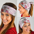 Pink Galah Christmas Australia Neck Gaiter Watercolor Painting Aboriginal Art