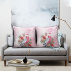 Pink Galah Christmas Australia Pillow Cover Watercolor Painting Aboriginal Art