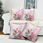 Pink Galah Christmas Australia Pillow Cover Watercolor Painting Aboriginal Art