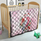 Pink Galah Christmas Australia Quilt Watercolor Painting Aboriginal Art